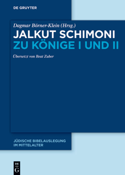 Hardcover Jalkut Schimoni Zu Könige I Und II [German] Book