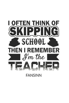 Paperback Funny School Teacher Notebook: Graph Paper Journal 6x9 - 120 Pages Book