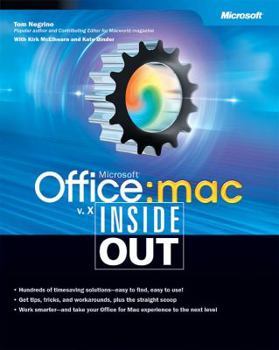 Paperback Microsoft Office V. X for Mac Inside Out Book