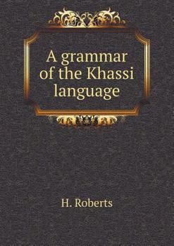 Paperback A grammar of the Khassi language Book