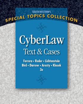 Paperback CyberLaw: Text and Cases Book