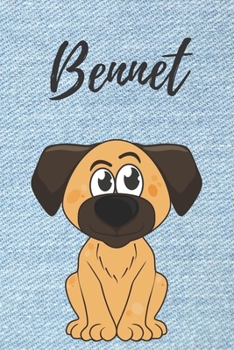 Bennet Notizbuch Hunde / Malbuch / Tagebuch: Individuelles personalisiertes blanko Jungen & Männer Namen Notizbuch, blanko DIN A5 Seiten. Ideal als ... Geschenk für Männer. (German Edition)