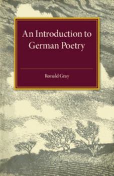 Paperback An Introduction to German Poetry Book
