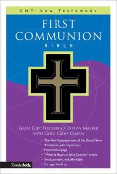 Imitation Leather First Communion Bible-GNV-Compact [With Gold Charm on Ribbon Marker] Book