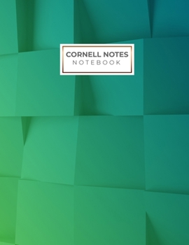 Cornell Notes Notebook: Abstract design Cornell Note Paper Notebook. Nifty Large College Ruled Medium Lined Journal Note Taking System for School and University