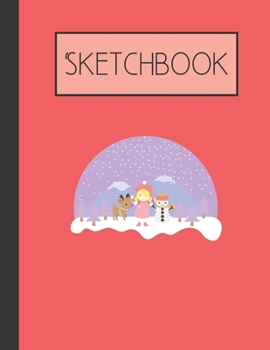 Paperback Sketchbook: Snowglobe 200 Page Sketchbook: Artist Edition (8.5x11) Book
