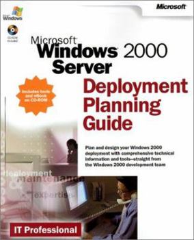 Paperback Microsoft Windows 2000 Server Deployment Planning Guide [With CDROM] Book