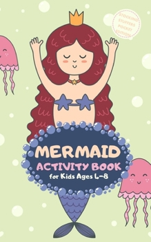 Mermaid Activity Book for Kids Ages 4-8 Stocking Stuffers Pocket Edition: Princess Theme A Fun Kid Workbook Game for Learning, Coloring, Mazes, Sudoku and More! Best Holiday and Birthday Gift Idea