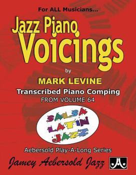 Paperback Jazz Piano Voicings: Transcribed Piano Comping from Volume 64 Salsa Latin Jazz, Book & Online Audio Book