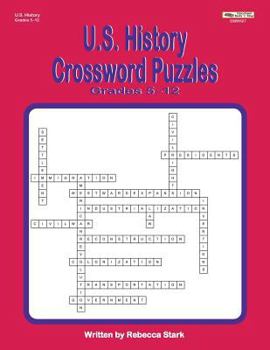 Paperback U.S. History Crossword Puzzles Grades 5-12 Book