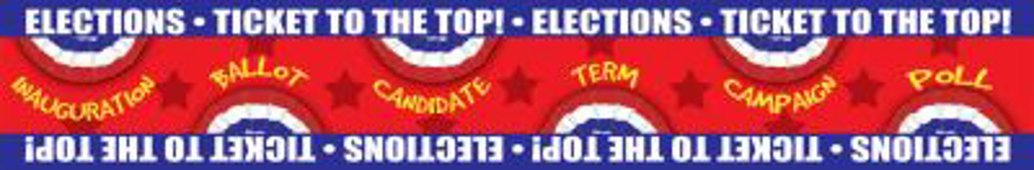 Hardcover Ticket to the Top - Presidential Elections Bulletin Board Borders Book