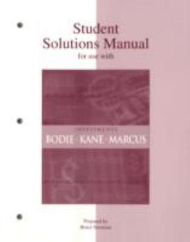 Paperback Student Solutions Manual to accompany Investments Book