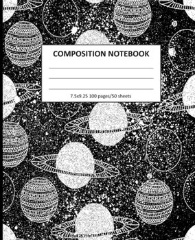 Paperback Composition Notebook: Wide Ruled Line Class Notebook, School Notebook, Homes School Notebook, Gift for Kids, Students, Teens, 7.5 x 9.25 inc Book