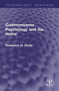 Paperback Commonsense Psychology and the Home Book