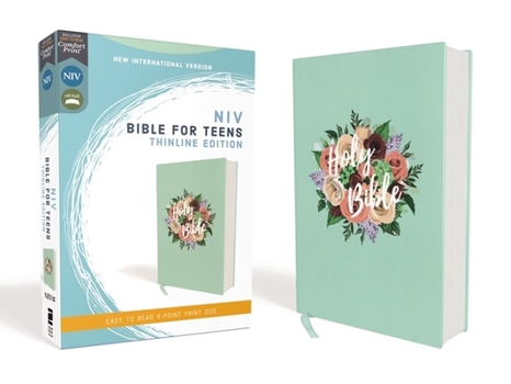 Hardcover Niv, Bible for Teens, Thinline Edition, Cloth Over Board, Floral, Red Letter Edition, Comfort Print Book