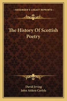 Paperback The History Of Scottish Poetry Book