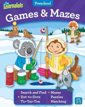 Paperback The Learnalots Preschool Games & Mazes Ages 3-5 Book