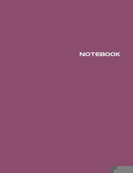 Paperback Notebook: Lined Journal - Stylish Euphoric Magenta - 120 Pages - Large 8.5 x 11 inches - Composition Book Paper - Minimalist Des Book