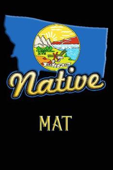 Paperback Montana Native Mat: College Ruled Composition Book