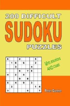 Paperback 200 Difficult Sudoku Puzzles Book
