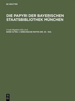 Hardcover Griechische Papyri (Nr. 45 - 154) [Greek, Ancient (To 1453)] Book