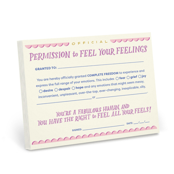 Paperback Em & Friends Permission to Feel Your Feelings Note Pad (Em & Friends Permission Slips) Book