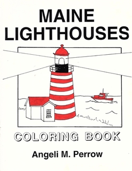 Paperback Maine Lighthouses Coloring Book