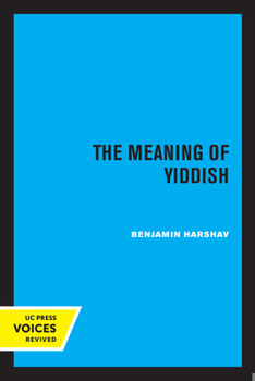 Paperback The Meaning of Yiddish Book