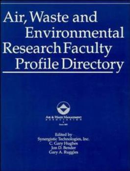 Paperback Air, Waste and Environmental Research Faculty Profile Directory Book