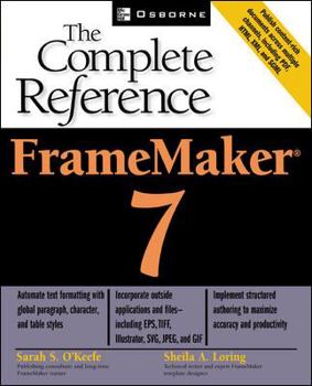 Paperback FrameMaker(R) 7: The Complete Reference [With CDROM] Book