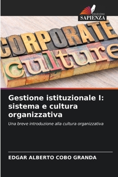 Paperback Gestione istituzionale I: sistema e cultura organizzativa [Italian] Book