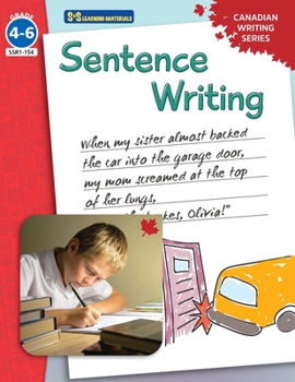 Paperback Sentence Writing: Canadian Writing Series Grades 4-6 Book