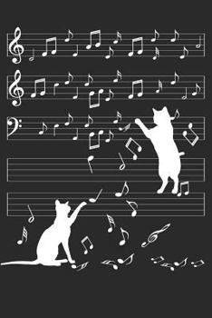 Paperback Cats and Music: Notebook for Cat Lovers, Owners and Musicians Book