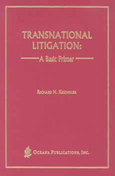 Hardcover Transnational Litigation: A Basic Primer Book