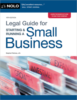 Paperback Legal Guide for Starting & Running a Small Business Book