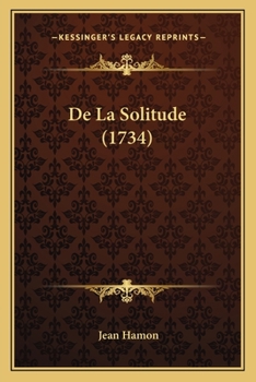 Paperback De La Solitude (1734) [French] Book