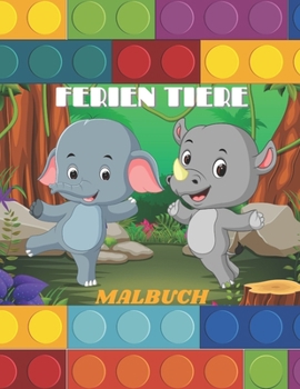 Paperback Ferien Tiere - Malbuch [German] Book