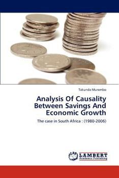 Paperback Analysis Of Causality Between Savings And Economic Growth Book