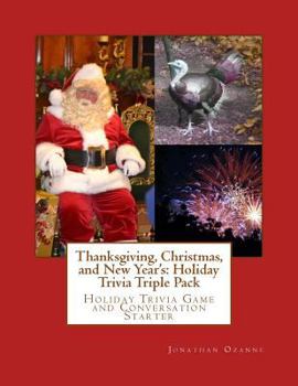 Paperback Thanksgiving, Christmas, and New Year's: Holiday Trivia Triple Pack Book