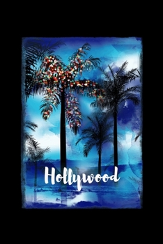 Paperback Hollywood: California Christmas Notebook With Lined College Ruled Paper For Taking Notes. Stylish Tropical Travel Journal Diary 6 Book