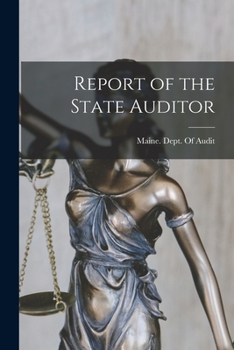 Paperback Report of the State Auditor Book