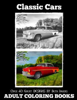 Paperback Adult Coloring Books: Classic Cars Book