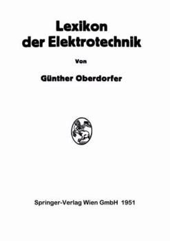 Paperback Lexikon Der Elektrotechnik [German] Book