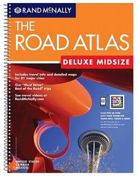 Spiral-bound Rand McNally Road Atlas Midsize Deluxe Book
