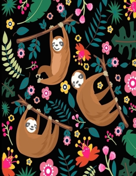 Alyssa: Black Sloth 2020 Diary, A Day To A Page Sloth Planner For The Year With To Do List, Cute Sloth 2020 Planner