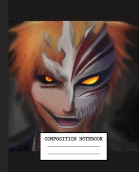 Paperback Notebook: Anime Bleach Soft Glossy Cover Graph Paper Pages Book 7.5 x 9.25 Inches 110 Pages Book