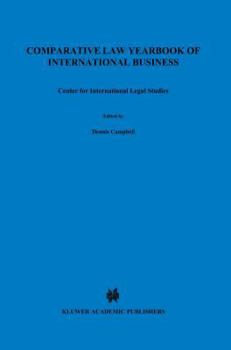Hardcover Comparative Law Yearbook of International Business: Center for International Legal Studies Book