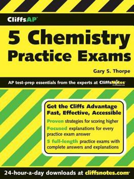 Paperback CliffsAP 5 Chemistry Practice Exams Book