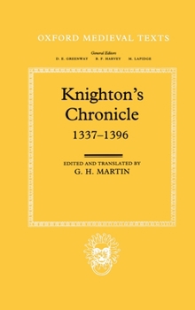 Hardcover Knighton's Chronicle 1337-1396 Book