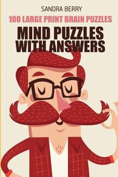 Paperback Mind Puzzles With Answers: Thermometers Puzzles - 100 Large Print Brain Puzzles Book
